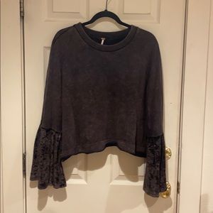 Free People arm flare shirt